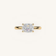 The Trelisse βSolitaire Hidden Halo Engagement Ring (E-W)